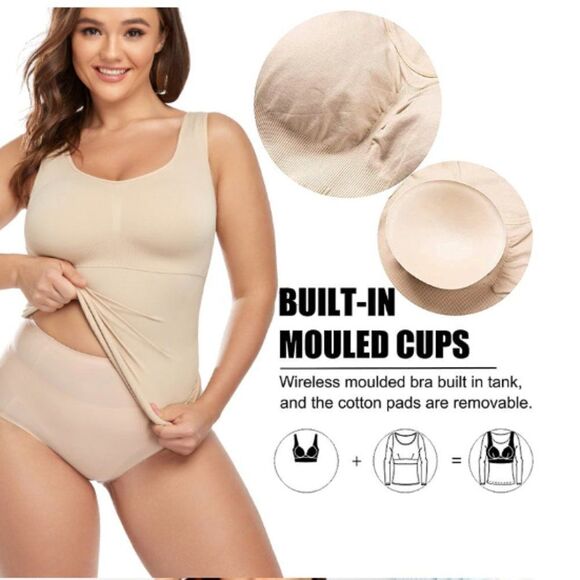 Cami Tank Top with "5 Zones" InstaShaper Technology. Size Medium NWT - Picture 9 of 13